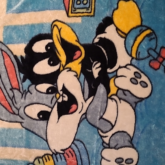 💫Host Pick💫Vintage Baby Looney Tunes Plush Blanket - Picture 2 of 6